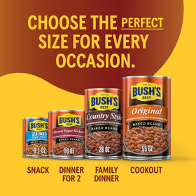 Bush's Best Boston Beans gluten-free and low-fat label details