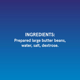 Bush's Best butter beans close-up illustrating fiber-rich, gluten-free pantry staple.