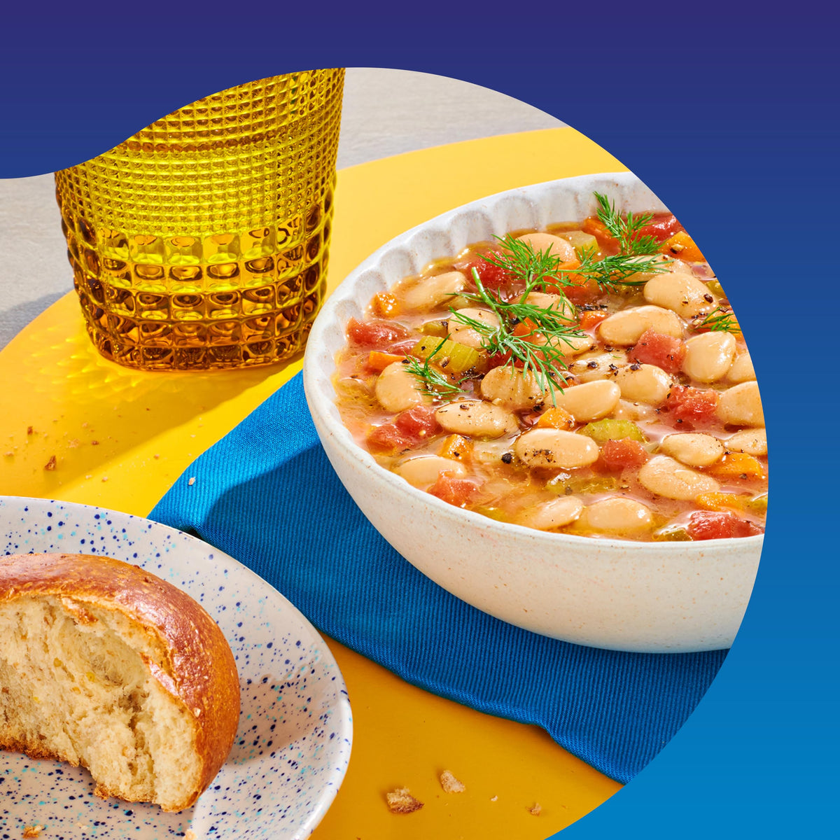 Bush's Best butter beans in a skillet ideal for Southern dishes.