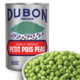 Dish featuring Bush's Best Petit Pois peas as a versatile pantry staple in meals.