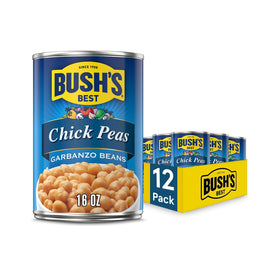 Bush's Best garbanzo beans canned chickpeas ready for salads and hummus