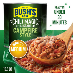 Bush's Best Gluten-free label highlights easy gluten-free pantry option.