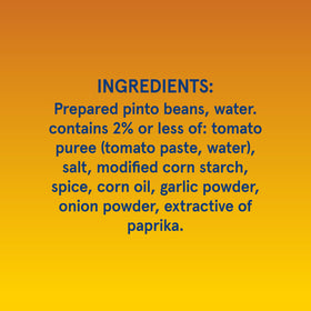 Bush's Best 6g protein pinto beans in chili sauce for satisfying meals.