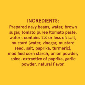 Bush's Best gluten-free vegetarian baked beans can label