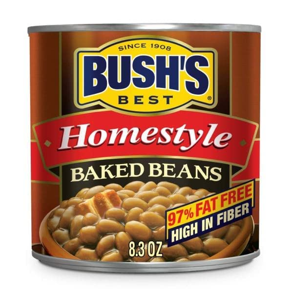 Bundle of 3 Bush's Best Homestyle Baked Beans packs for easy hosting