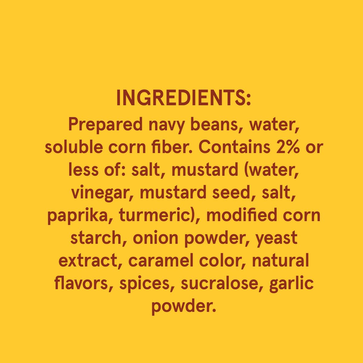 Beans and sauce ingredients shown on the Bush's Best can label.