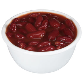 Bush's Best Kidney Mild Chili Beans label detail highlighting gluten-free and fat-free info