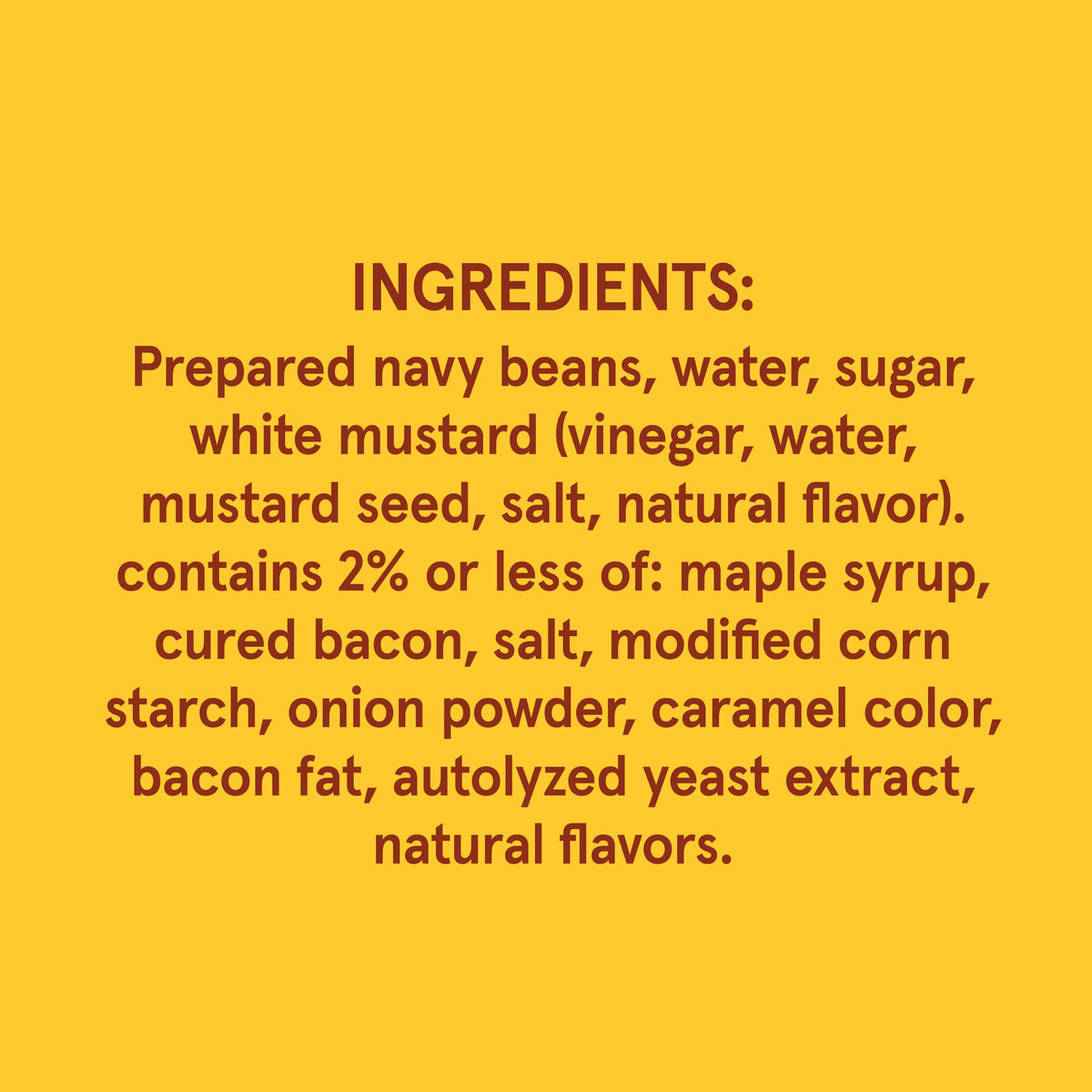 Bush's Best maple-cured bacon baked beans close-up with savory maple glaze