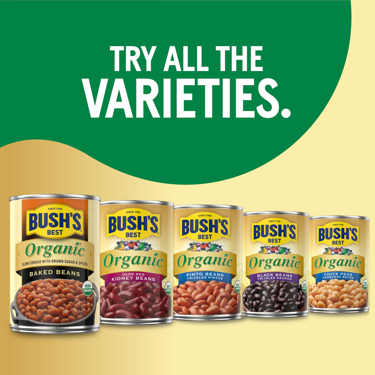 Bush's Best back panel hints at family recipe heritage for plant-based meals