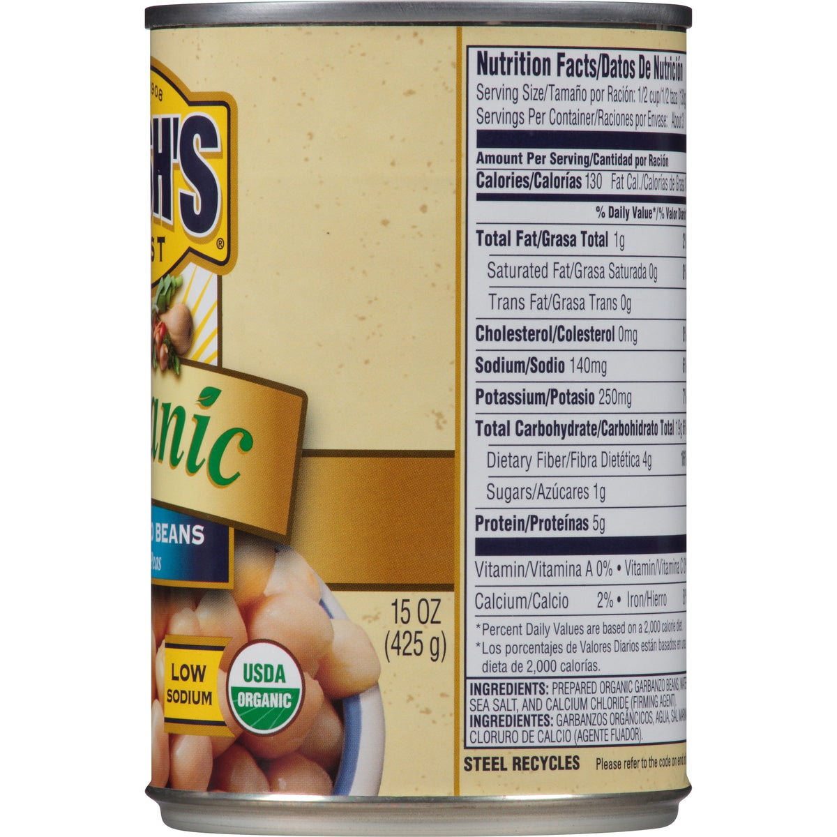 Hummus-creation with Bush's Best Organic Garbanzo Beans highlights creamy texture
