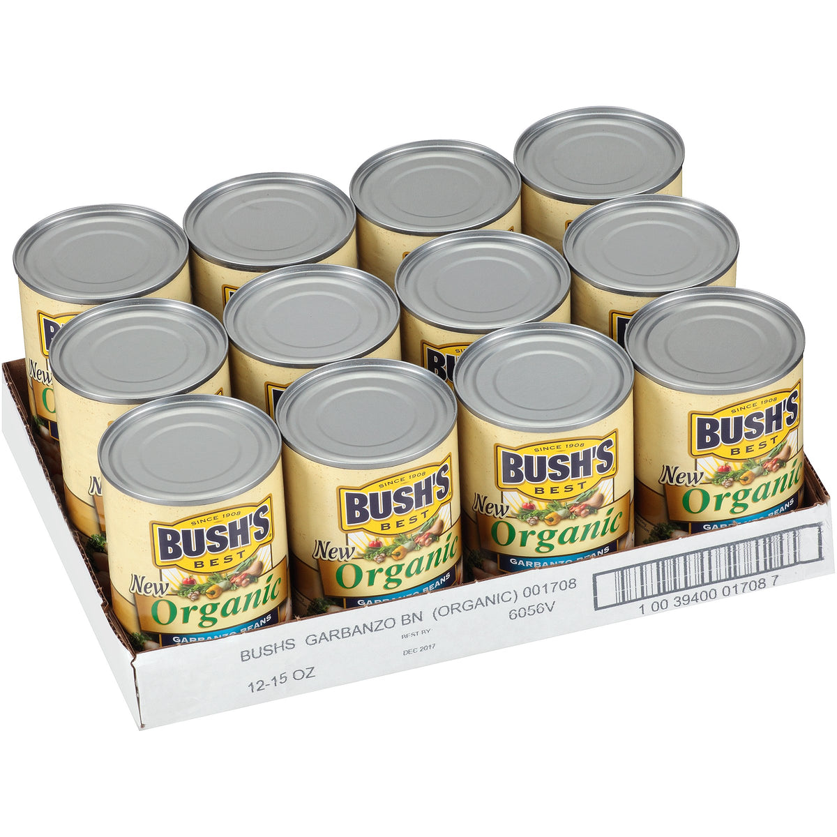 Close-up of Bush's Best Garbanzo Beans nutty texture invites healthy cooking