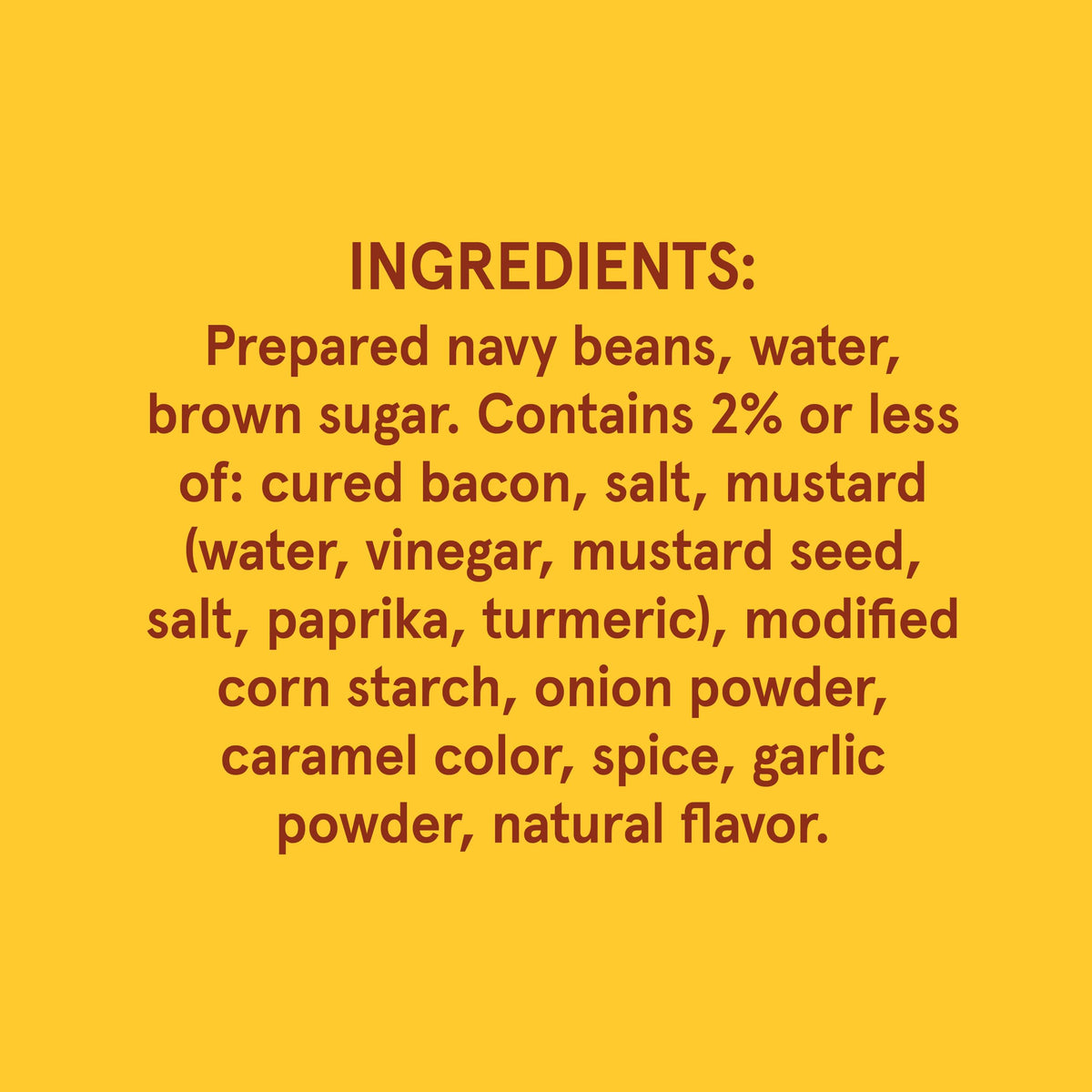 Bush's Best Original Baked Beans nutrition panel highlighting protein and fiber.