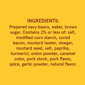 Bush's Best baked beans deliver 12g protein and 7g fiber per serving.