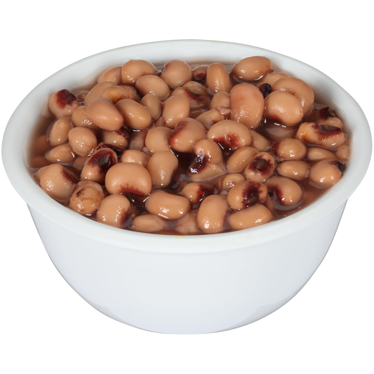 Bush's Best Purple Hull Peas in a bowl, ready-to-eat plant-based protein.