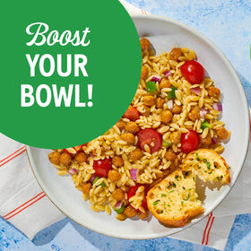 Bush's Rustic Tuscany chickpeas offer plant protein and gluten-free fiber.