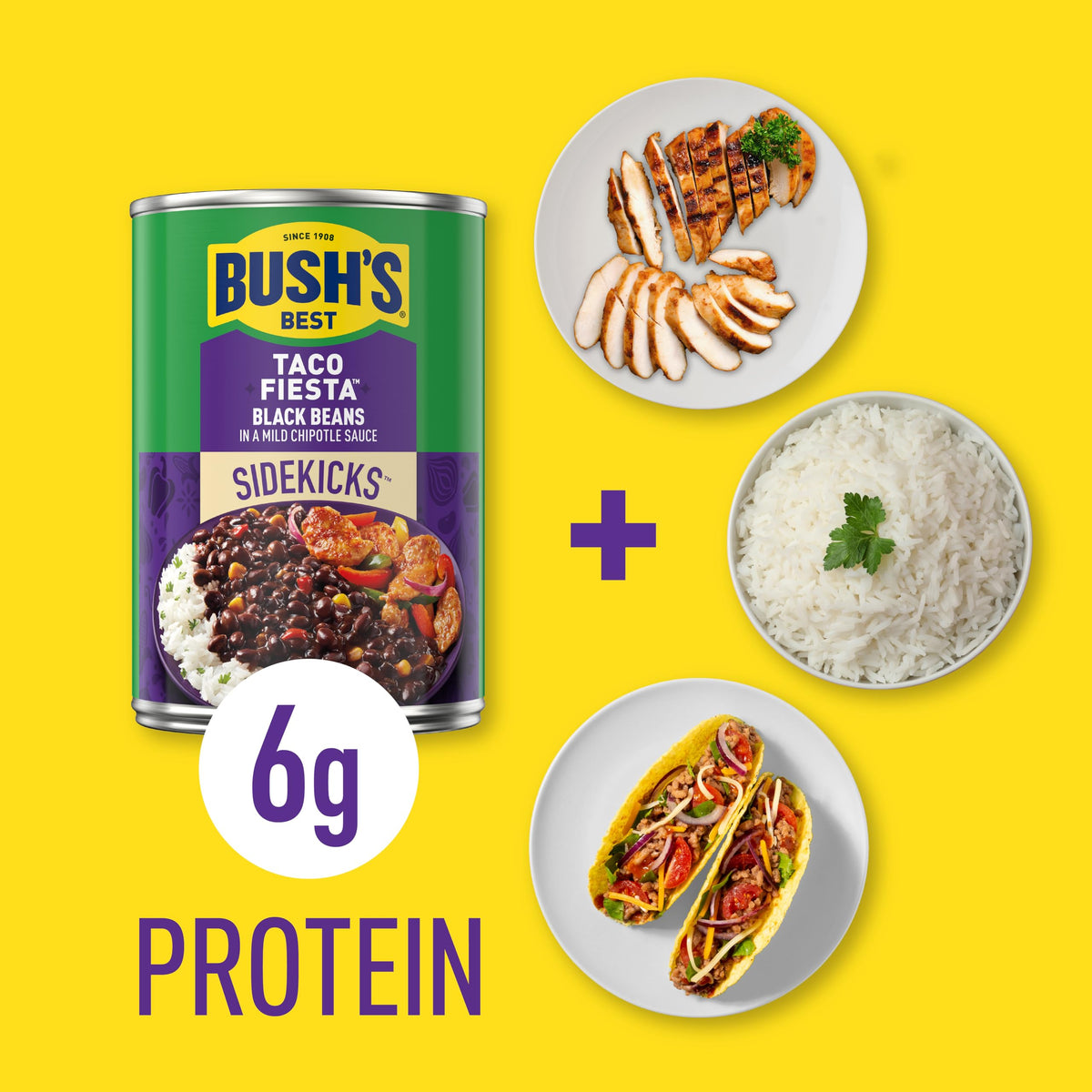 Bush's Best Taco Fiesta Corn peppers in can – colorful ingredients for taco nights.