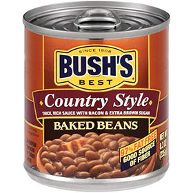 USA-made Bush's Best can highlighting trusted family recipe heritage.