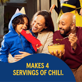 Cans in a pantry ready to stock with Bush's Best White Chili Magic Starter.