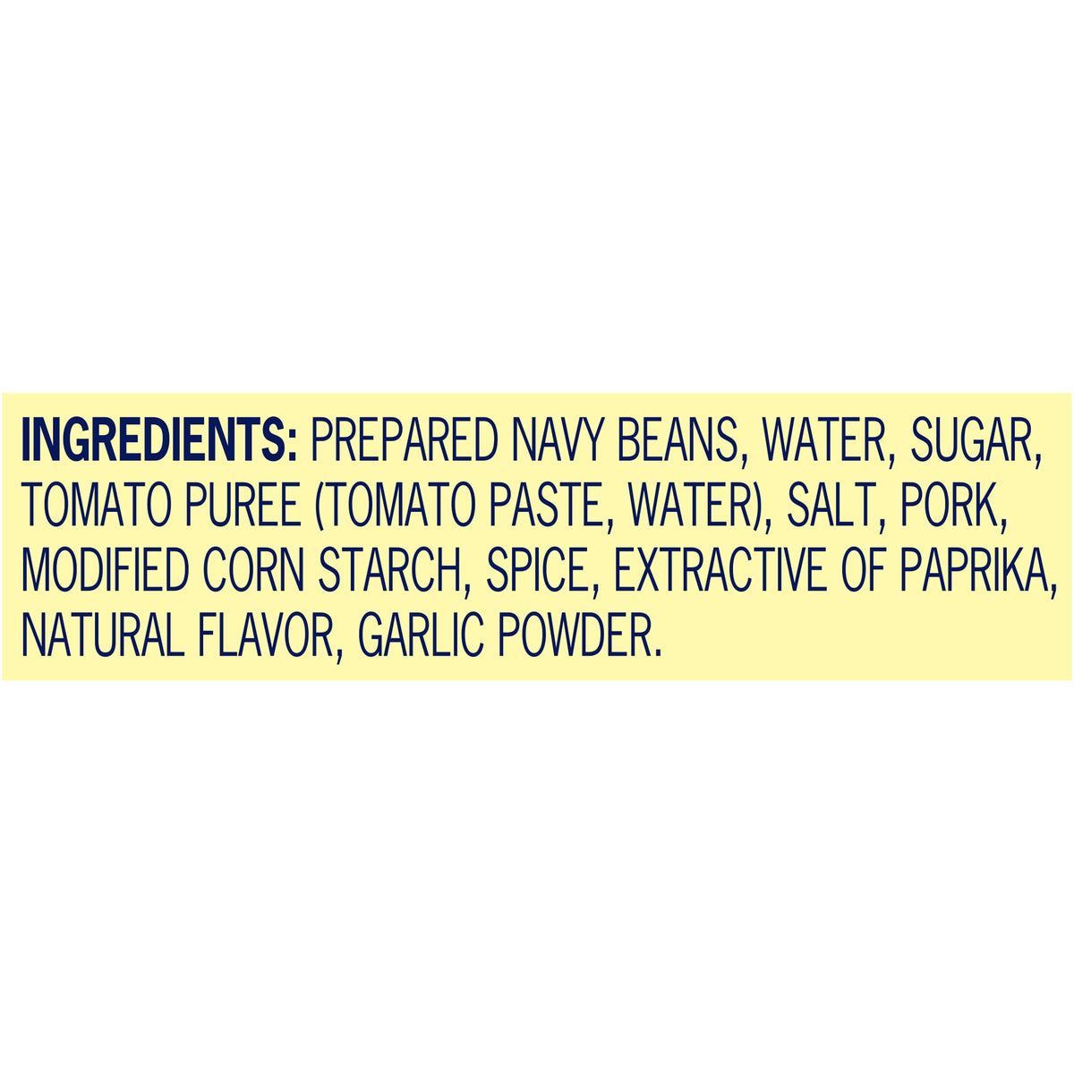 Serving bowl of Bush's Showboat pork and beans, easy weeknight meal option.