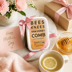 Bushwick Kitchen Bees Knees honeycomb in double sealed packaging.