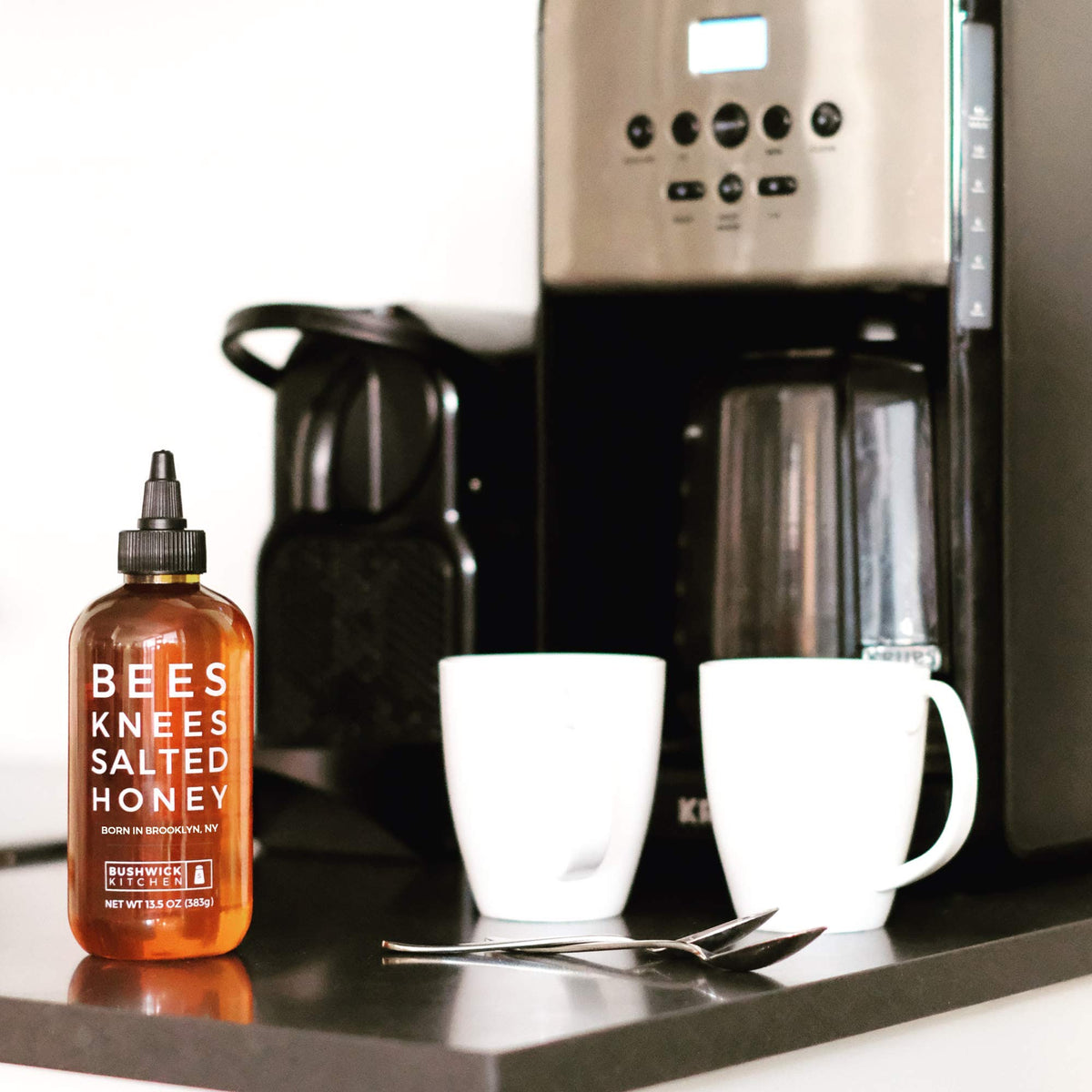 Bees Knees salted honey glaze for meats adds caramelized depth.