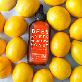 Bushwick Kitchen Meyer Lemon Honey tea cup ready for fragrant, citrus-sweet tea