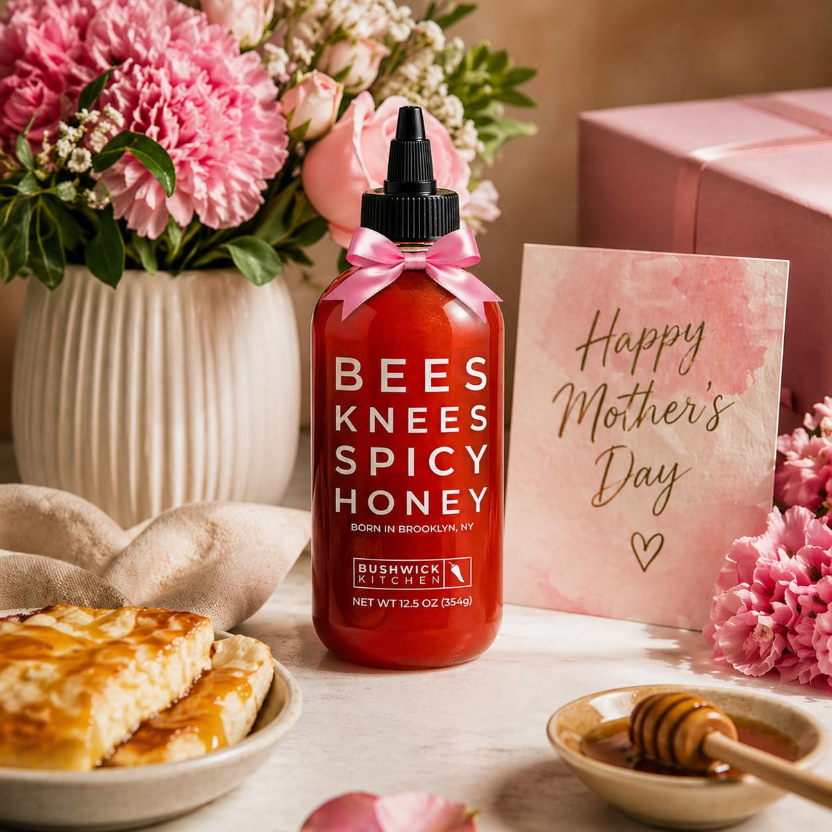 Bees Knees honey on wings glaze for a spicy kick