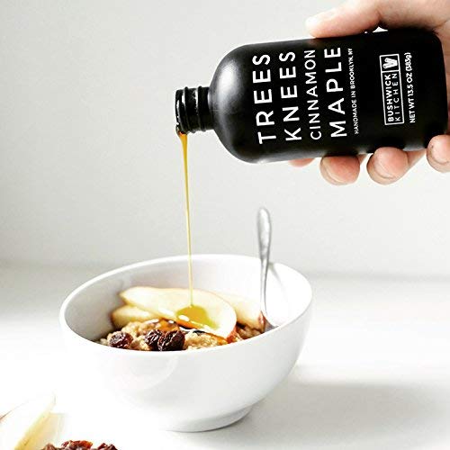 Bushwick Kitchen Trees Knees Cinnamon Maple Syrup pairs with ice cream for dessert.