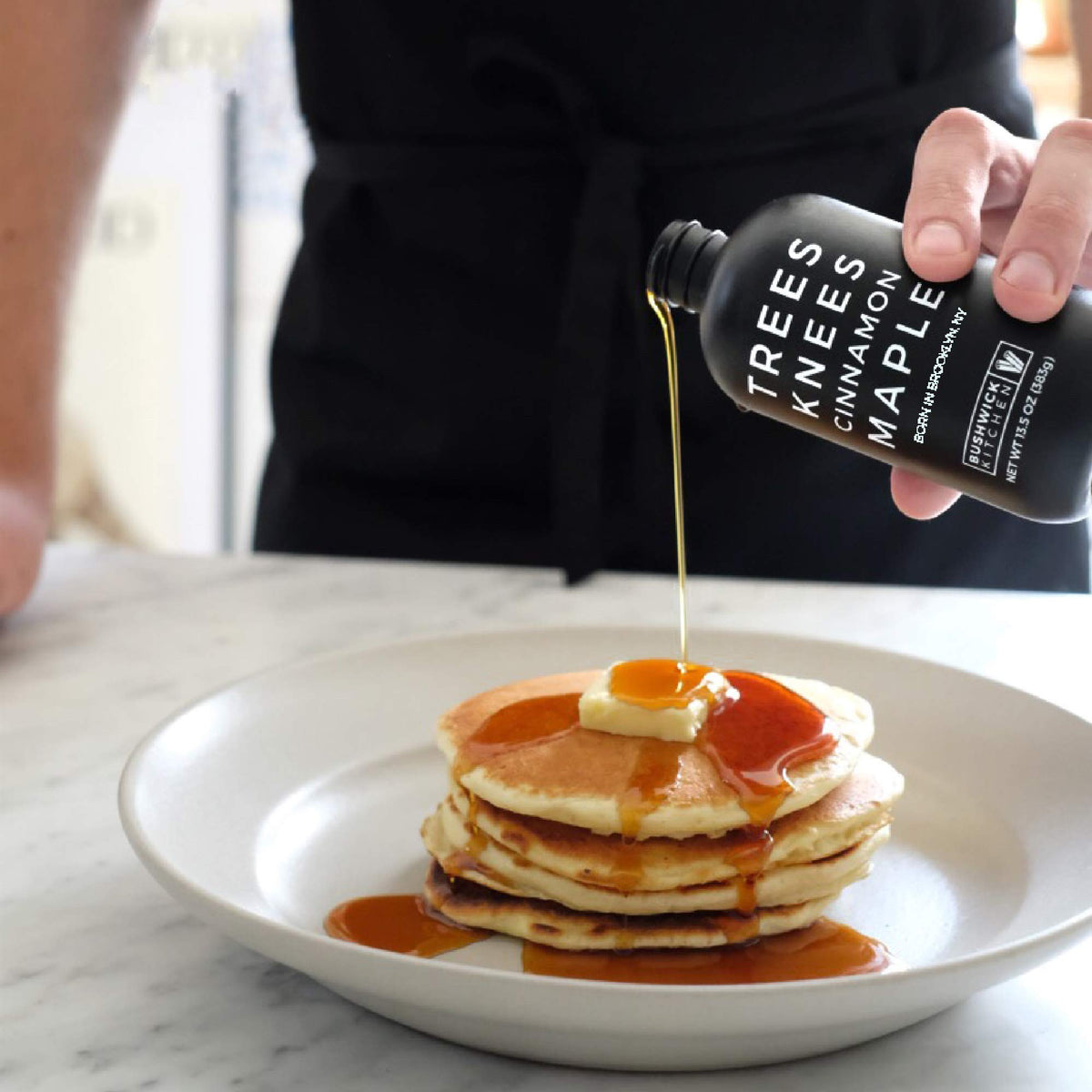 Bushwick Kitchen Trees Knees Cinnamon Maple Syrup over oatmeal adds maple spice.