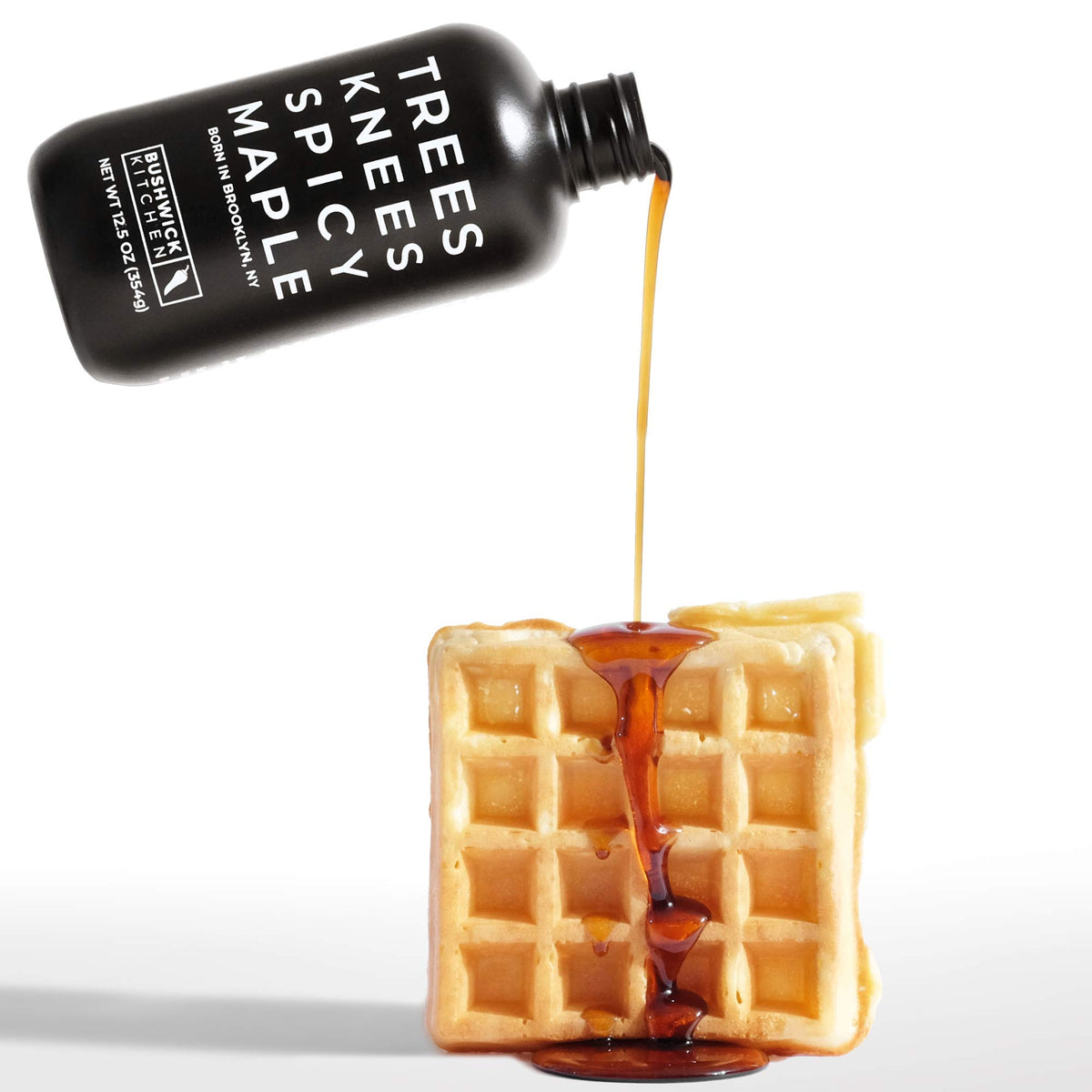 Gift basket featuring Bushwick Kitchen Trees Knees Syrup as a gourmet addition