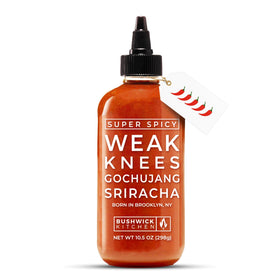 Bushwick Kitchen Weak Knees bottle pours smoothly for wings and dips