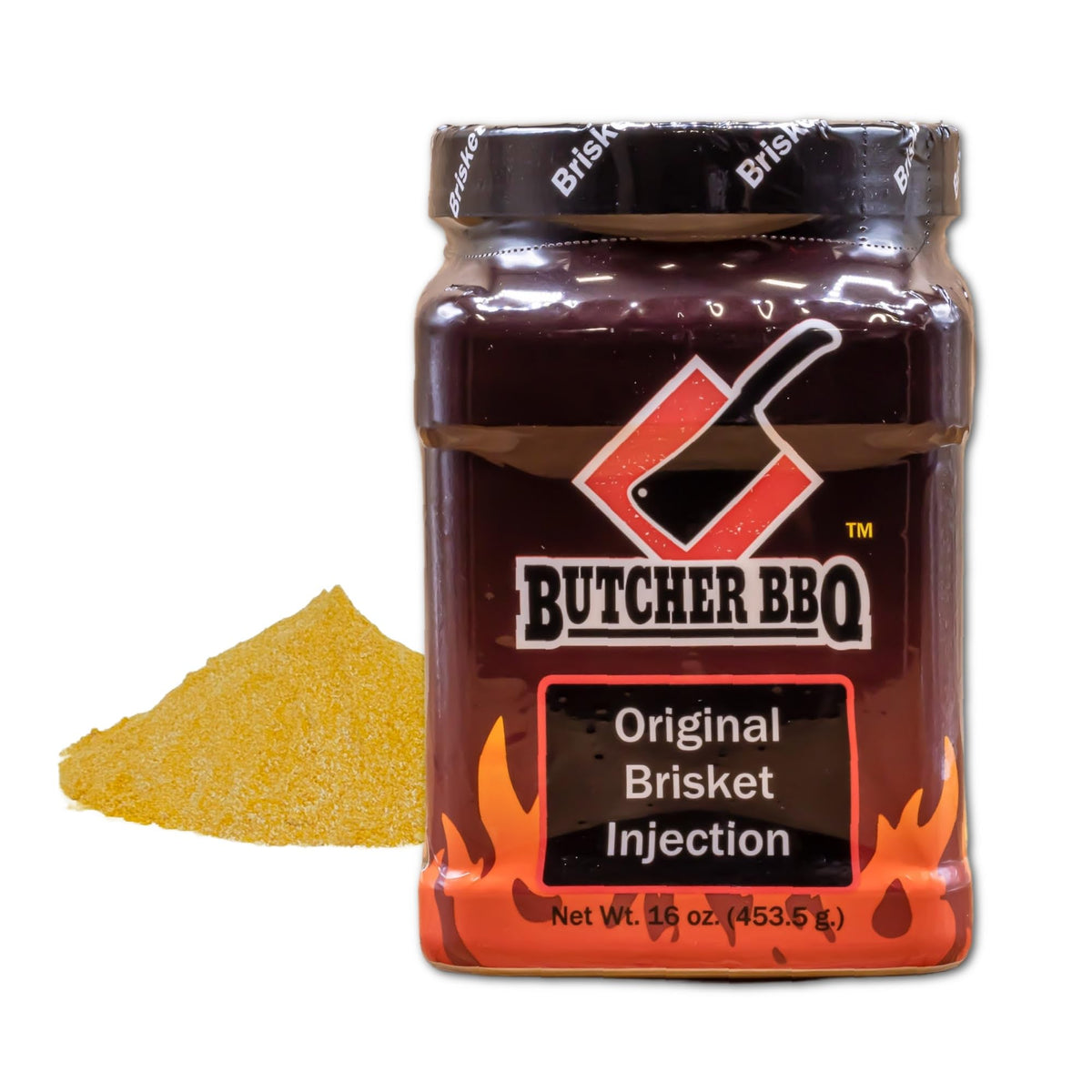Butcher BBQ Original Brisket Injection pour demonstrates easy application for deeper taste