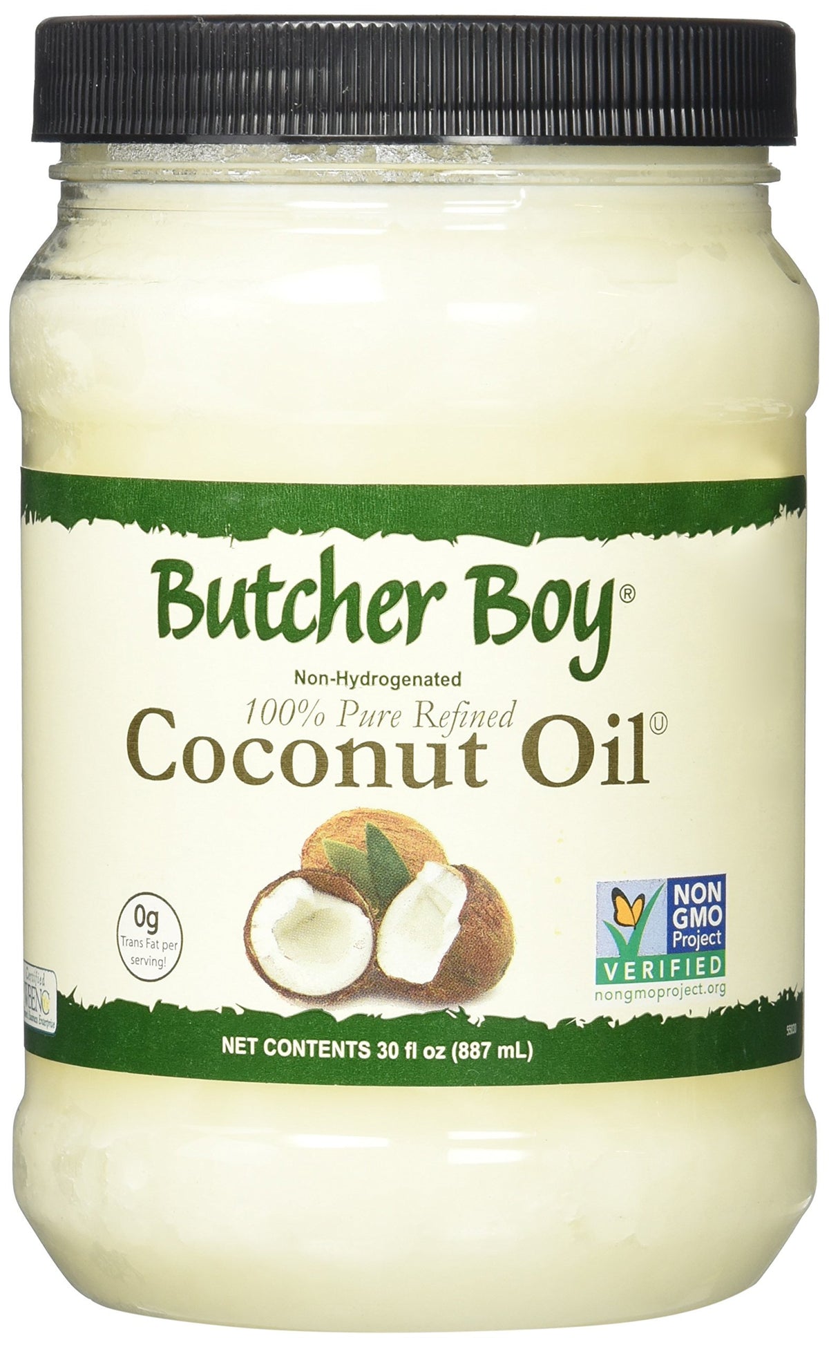 Butcher Boy coconut oil 30 oz bottle with neutral aroma, ideal for versatile cooking