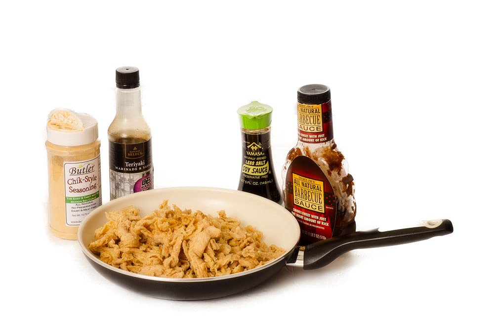 Butler Soy Curls in creamy soup adding texture and nutrition.