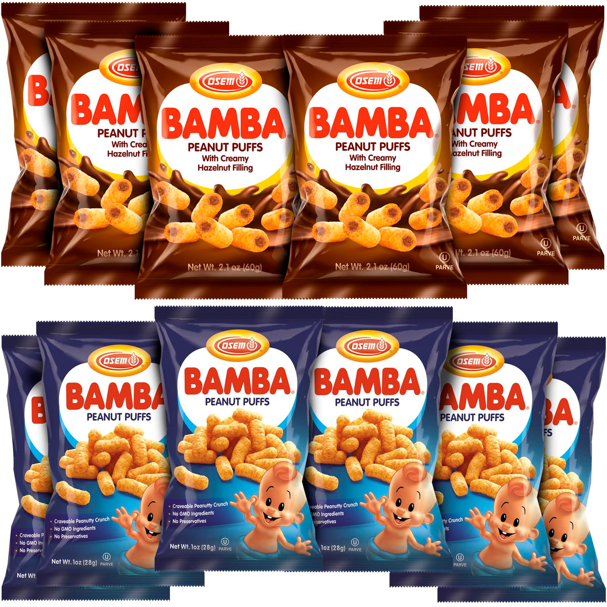 BUTO Bamba hazelnut cream 2.1oz pouches; convenient on-the-go snack