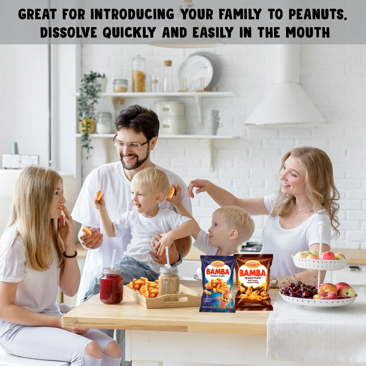 BUTO Bamba snacks use natural ingredients—peanuts and corn