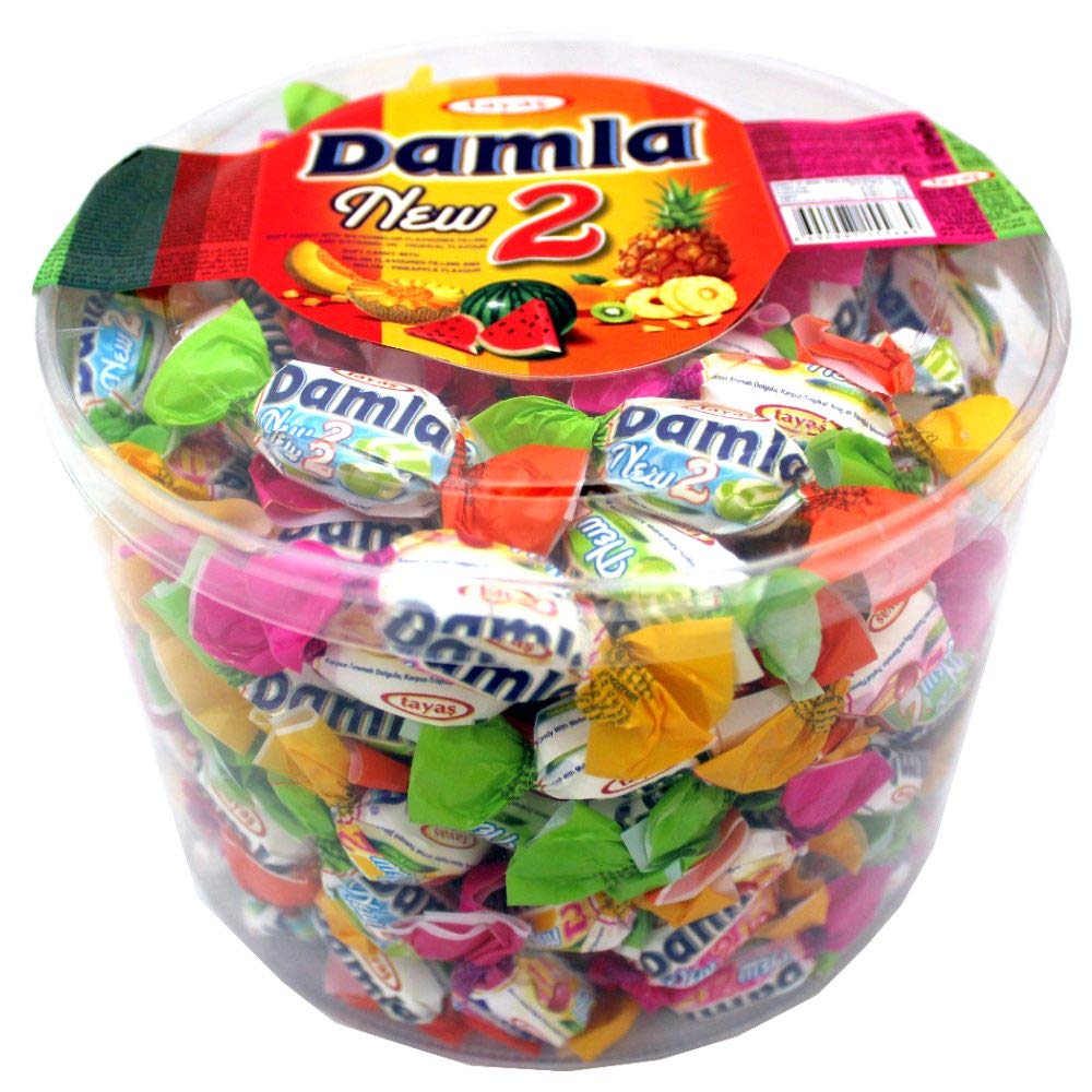 BUTO Damla New 2 fancy filled soft candy in tropical flavors, perfect for gifts.