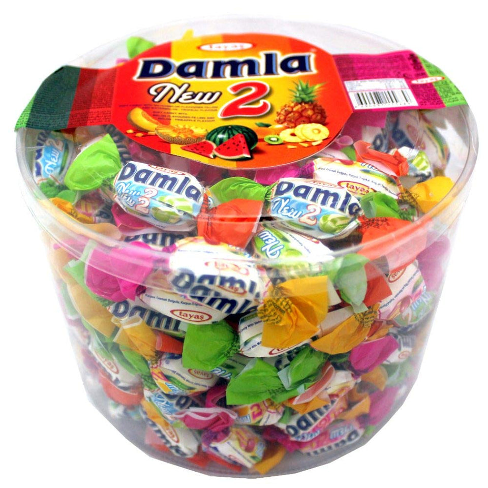 BUTO Damla New 2 fancy filled soft candy in tropical flavors, perfect for gifts.