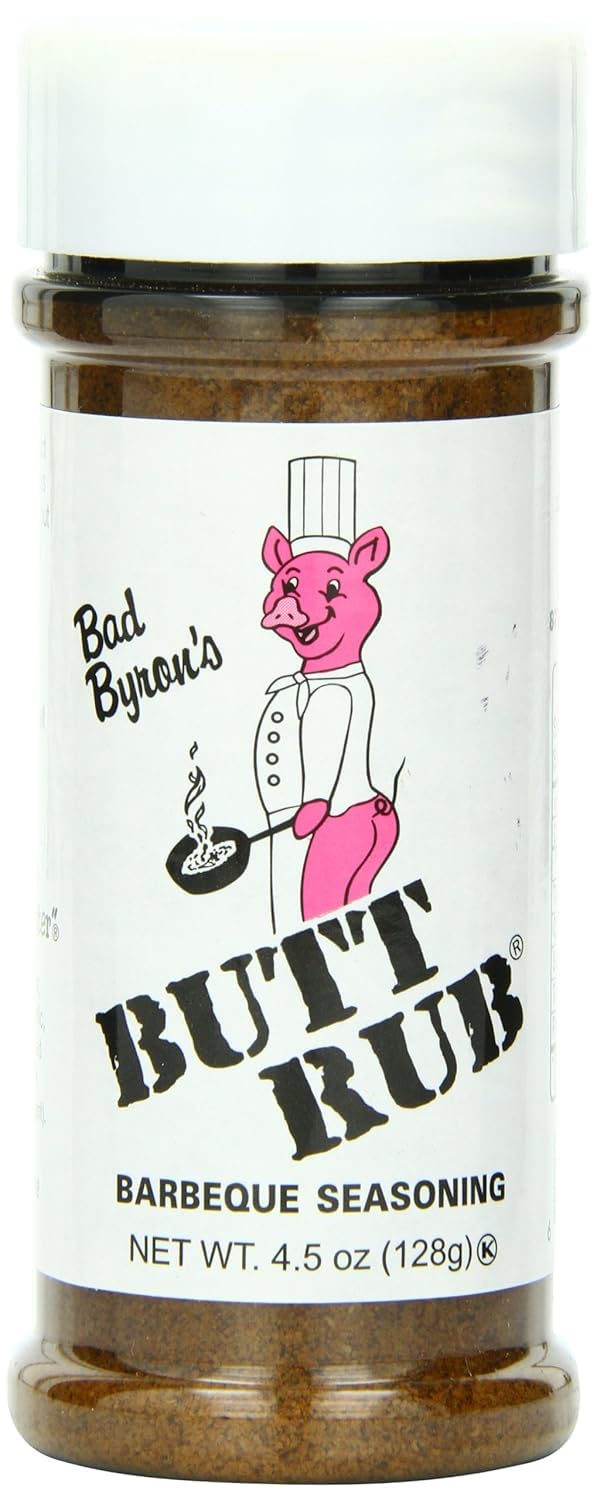 Butt Rub pork ribs on grill showcase bold, smoky flavor.