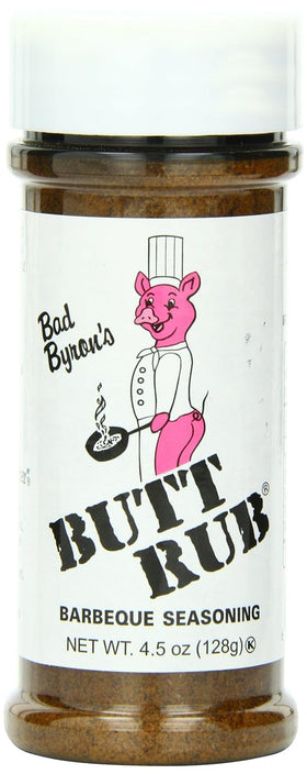 Butt Rub pork ribs on grill showcase bold, smoky flavor.