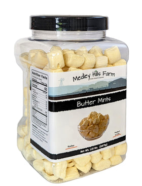 Butter mints close-up showing melt-in-your-mouth texture and creamy peppermint flavor