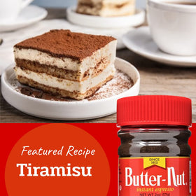 Butter-Nut instant espresso baking use for mocha brownies and tiramisu