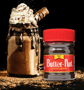 Butter-Nut Instant Espresso dissolves in cold liquids for convenient iced beverages.
