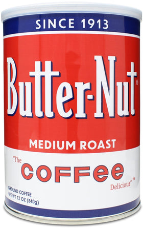 Butter-Nut Original Blend ground coffee can ready for fresh mornings.