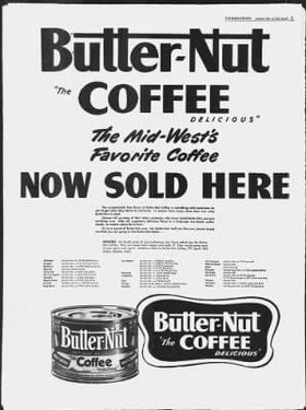 Butter-Nut Original Blend measuring spoon dosing grounds for reliable brew.