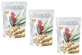 Butterfields Ginger Buds in glass jar—gluten-free and dairy-free snack.