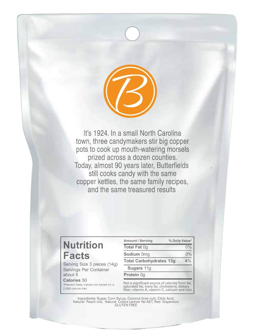 Butterfields Peach Buds gluten-free and dairy-free credentials for sensitive diets.