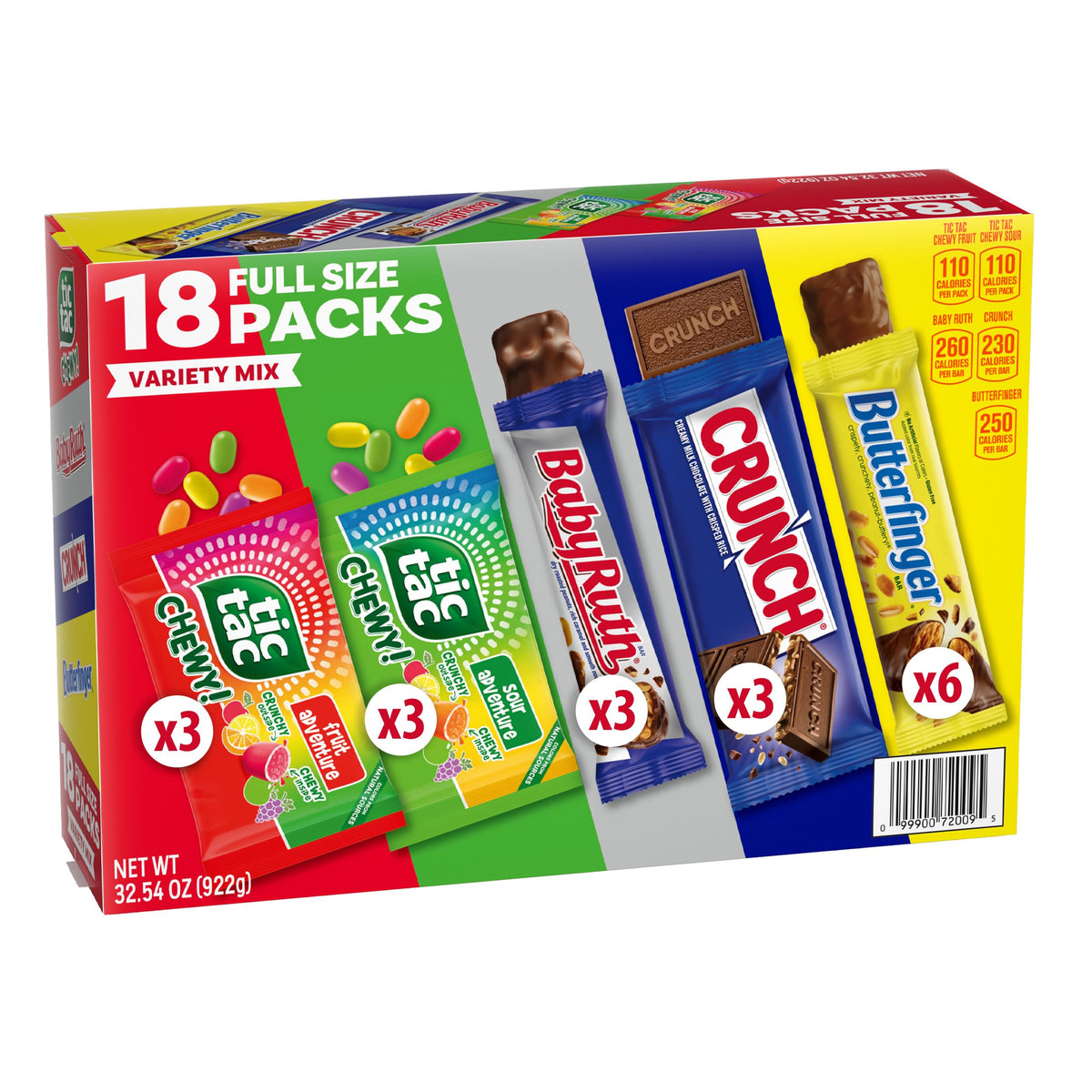 Butterfinger assorted variety box front view, great for sharing
