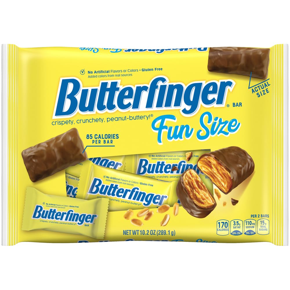 Butterfinger bulk 6-pack packshot showing shareable candy bars for parties and gatherings.
