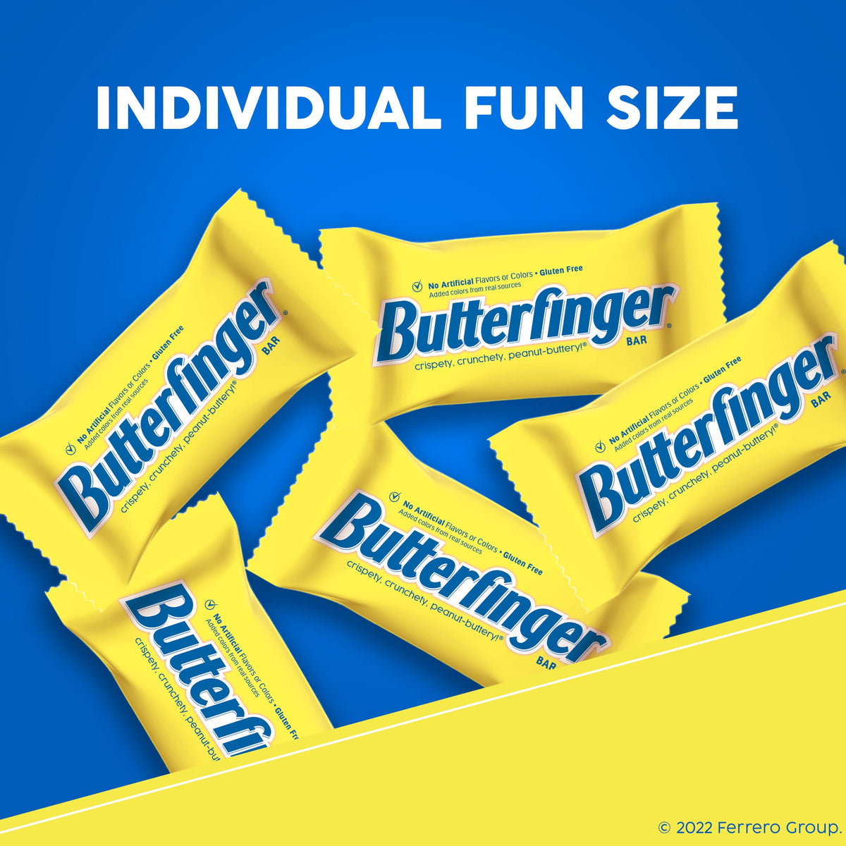 Butterfinger gluten-free badge visual indicating a mindful snacking option.